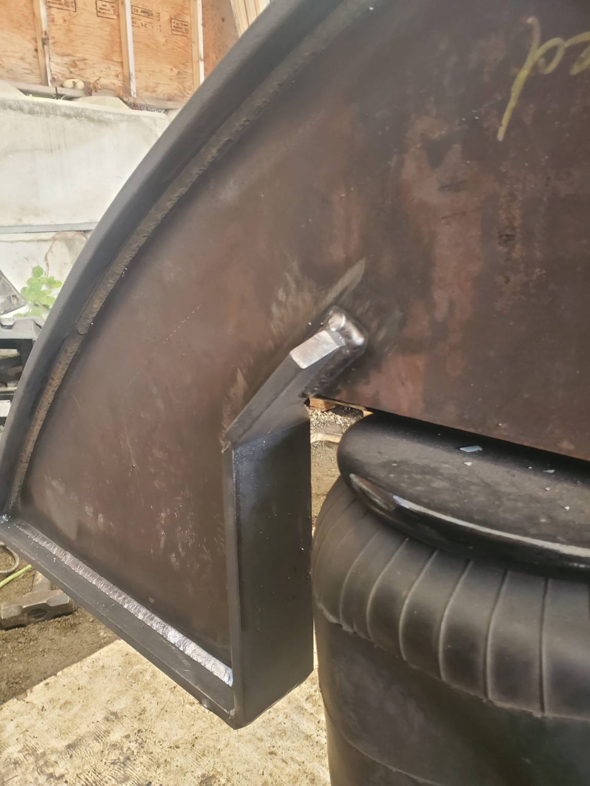 Custom steel bracket fabrication